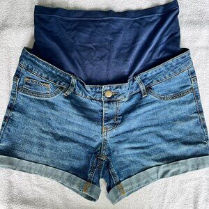 Bandia denim maternity shorts size 10